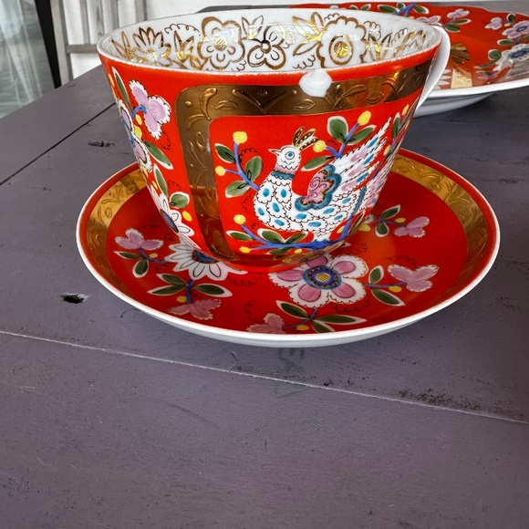 White Bird 6ps Tea Set Hand Made by C Medvedev 1972 - Picture 5 of 13